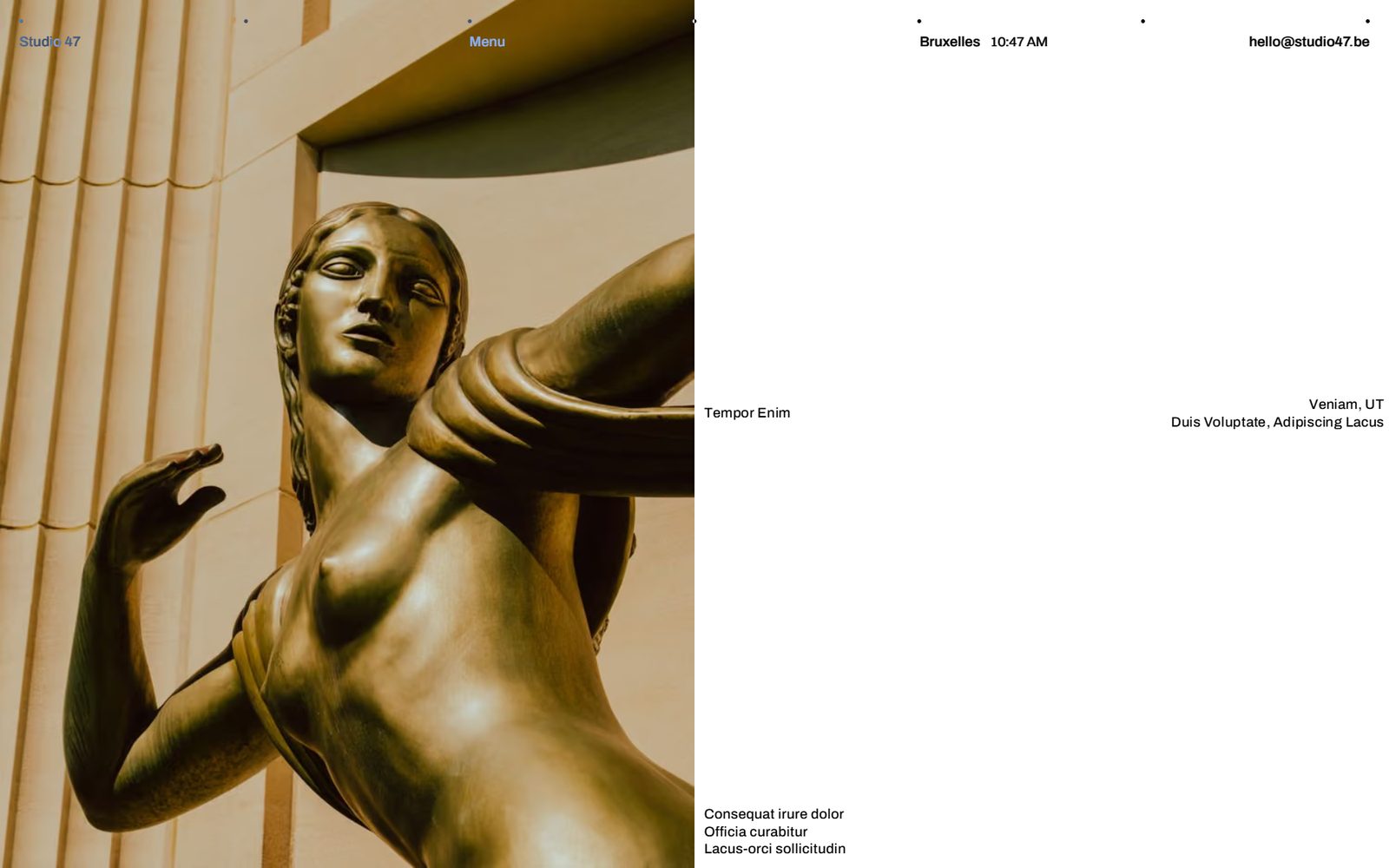 Page d'un réalisateur du site Studio 47