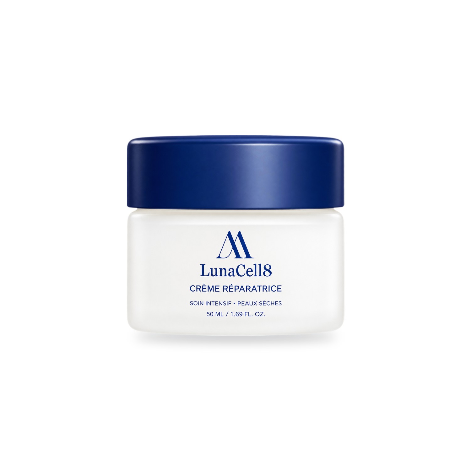 Pot de Crème Réparatrice LunaCell8, couvercle bleu nuit
