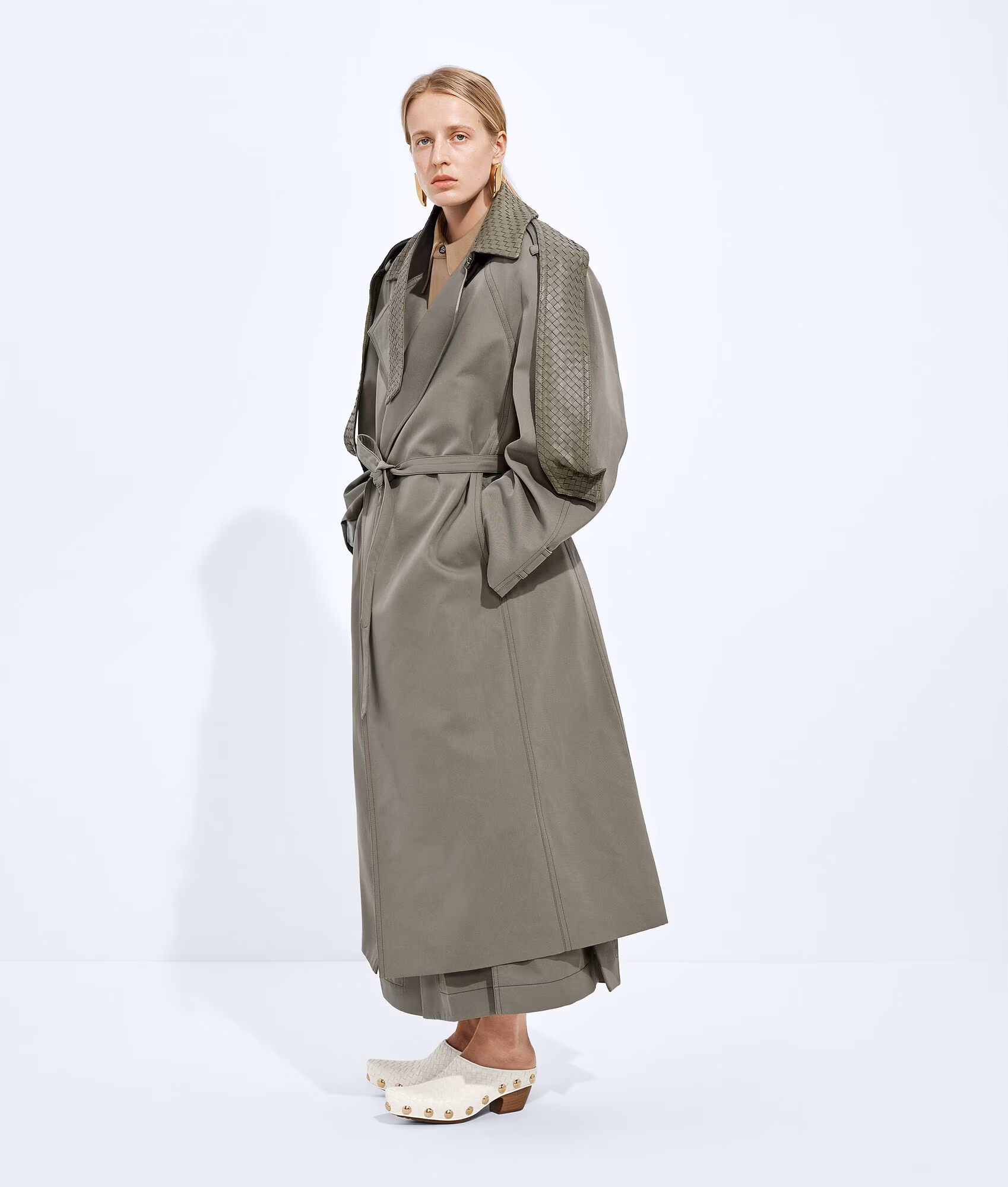 Trench en gabardine de coton et de soie — vue 2
