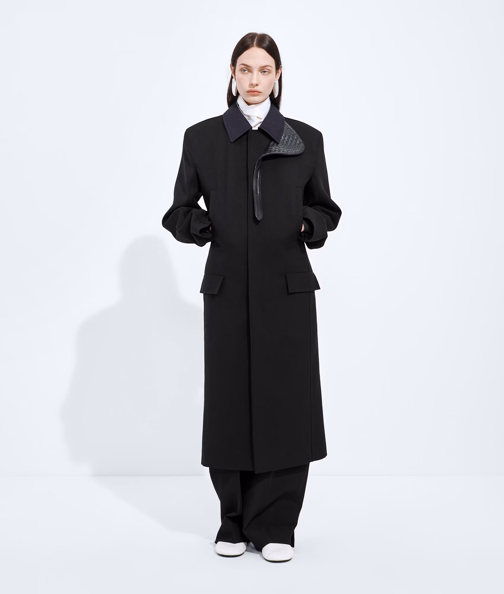 Manteau en laine séparable et mohair — vue 1